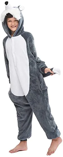 estrés Amanecer muestra ᐉ Compra el Pijama tipo Kigurumi de Lobo | Esquijamas