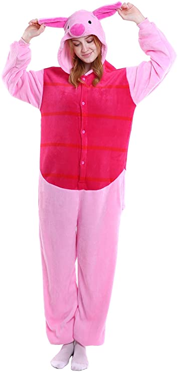 Kigurumi de Piglet de Winnie The Pooh Pijama de cuerpo entero
